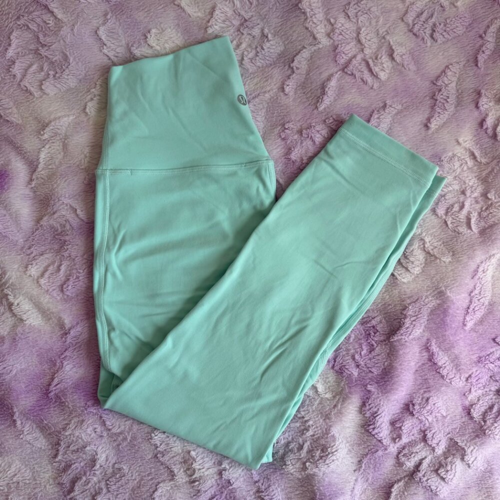 lululemon Align™ High-Rise Crop 23" in Cyan Blue, Size 4